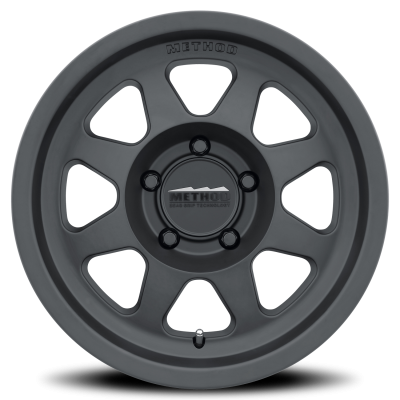 Aluminum Wheels 15x7 Bead Grip MR701 Bolt Pattern 5 On 100 Offset 15 Lip Size 0.91 Matte Black MB Method