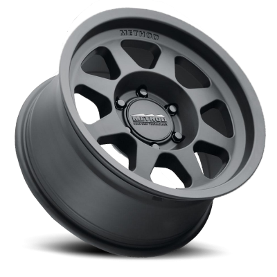 Aluminum Wheels 16x8 Bead Grip MR701 Bolt Pattern 5 On 120 Offset 0 Lip Size 1.42 Matte Black MB Method