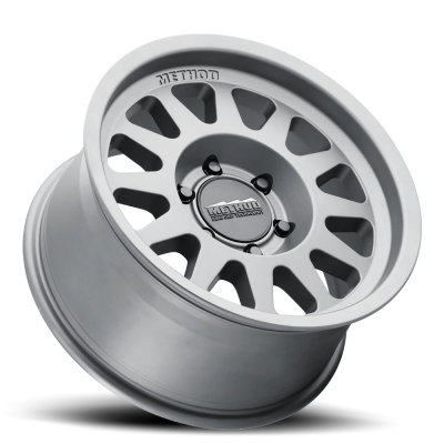 Aluminum Wheels 15x7 Bead Grip MR703 Bolt Pattern 5 On 100 Offset 15 Lip Size 1.18 Gloss Titanium SL Method