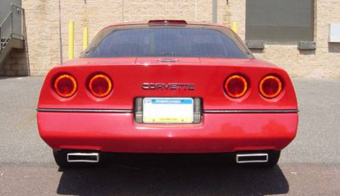 1986-1991 Corvette C4 2.5 Inch Crossmember Back Exhaust Kit With X-pipe 409 Stainless Race Pro Mufflers Pypes Performance Exhaust