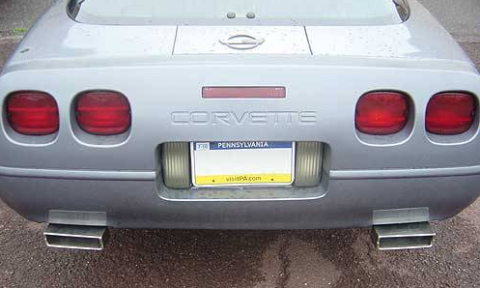 1986-1991 Corvette C4 2.5 Inch Crossmember Back Exhaust Kit With X-pipe 409 Stainless Race Pro Mufflers Pypes Performance Exhaust