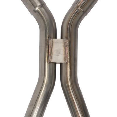 1966-71 Ford Fairlane 2.5 Inch H-Pipe Crossmember Back Rear Exit Exhaust Race Pro Mufflers Pypes Performance Exhaust