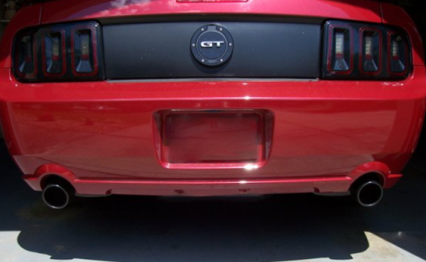 2005-2010 Ford Mustang GT Axle Back Exhaust Kit With Violator Mufflers 409 Stainless Black Powder Coated Pypes Performance Exhaust