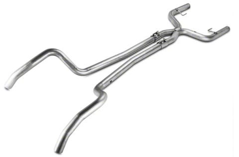 Cat Back System Split Rear Dual Exit 2.5 intermediate Pipe And Tailpipe Hardware Incl Muffler And Tip Not Incl Natural Finish 409 Stainless Steel Pypes Exhaust