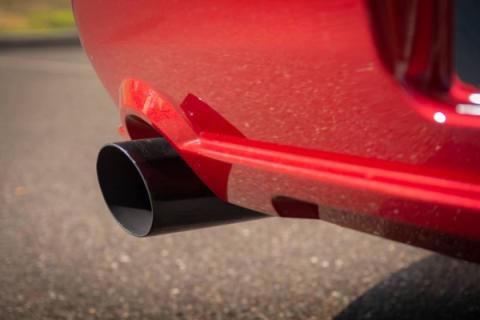 Cat Back Exhaust System 05-10 Mustang GT Split Rear Dual Exit 2.5 in Intermediate And Tail Pipe M80 Muffler/Hardware/4 in Polished Tips Incl Natural Finish 409 Stainless Steel Pypes Exhaust