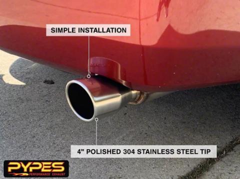 2005-2010 Mustang V6 Axle Back Exhaust Kit 4 Inch 304SS Tip 409 Stainless Violator Muffler Pypes Performance Exhaust