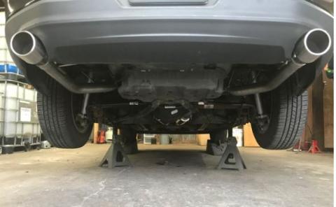 2011-2014 Mustang V6 Mid Muffler Cat Back Exhaust System M-80 Mufflers 409 Stainless Pypes Performance Exhaust