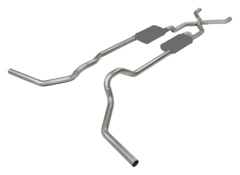 Ford Crossmember Back Exhaust For 65-76 F-100/F-150 No Muffler Pypes Exhaust
