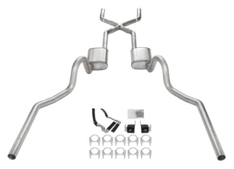 1968-72 Olds 442 Crossmember-Back Valance Exit Xpipe Violator Muffler SGA18V