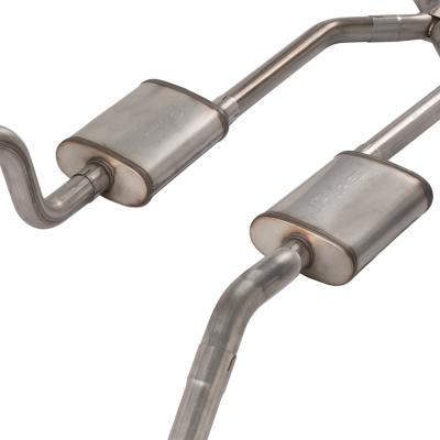 1965-70 Chevy Impala  X-Pipe Crossmember Back Exhaust 409 SS Rear Exit Violator Mufflers Pypes Performance Exhaust