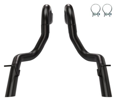 1986-1993 Mustang Black 3 Inch Tailpipe Exhaust Kit 304 Stainless Steel Pypes Performance Exhaust
