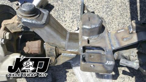 JK2TJ Front Axle Swap Kit Dana 44 Rubicon LCA Brackets W/CAM Slot Artec Industries