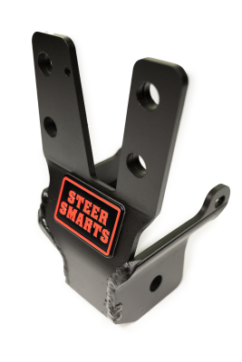 18-24 Jeep Wrangler/Gladiator JL/JT Yeti XD Sealed Bearing Sector Shaft Brace with Frame Side Track Bar Reinforcement Bracket - Steel Steering Box Only Steer Smarts