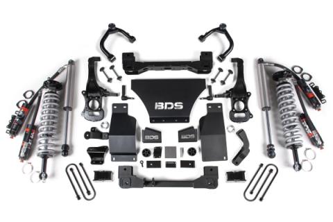 2025 Chevy TB/GMC AT4 1500 4WD 2.5 Inch Suspension Lift Kit 3.0 Diesel / 2.7 Gas 1 Inch Rear Block -Fox 2.5 PES C/O Front Fox 2.5 PES Rear BDS Suspension