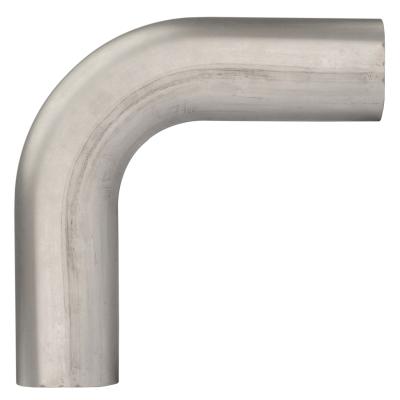 3 Inch Oval 90 Degree Horizontal Exhaust Bend 304 Stainless Steel Low-Profile Ground Clearance Pypes Performance Exhaust