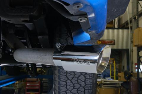 19-25 Silverado / Sierra 1500 4.8L/5.3L Single Exit Tunes &amp; Tip Muffler Replacement Exhaust Kit Violator Muffler SGT32V PYPES