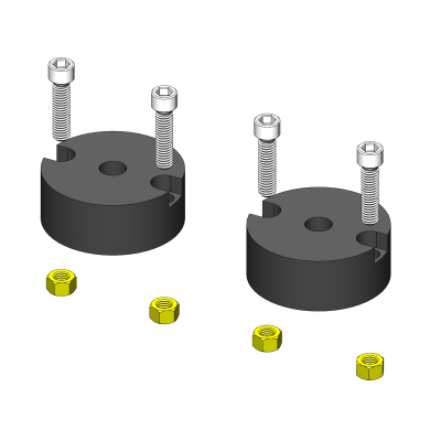 Jeep Wrangler 1.25 Inch Tall Front Bump Stops 2007-Present JK/JL/JT Clayton Off Road