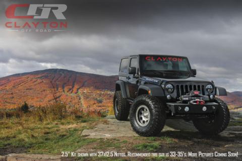 Jeep Wrangler 2.5 Inch Premium Lift Kit For 07-18 JK Clayton Off Road
