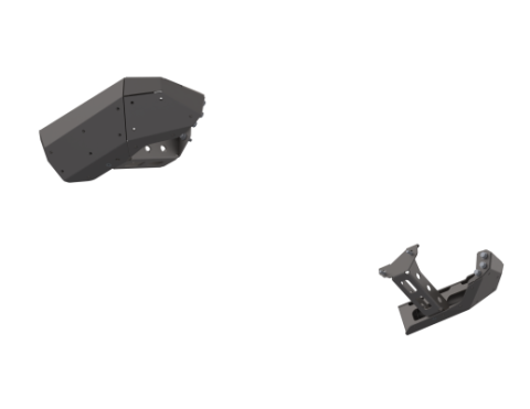 07-Up Jeep Wranger/Gladiator High Clearance Rear Bumper Corner Pods Boatside Cut Raw Steel