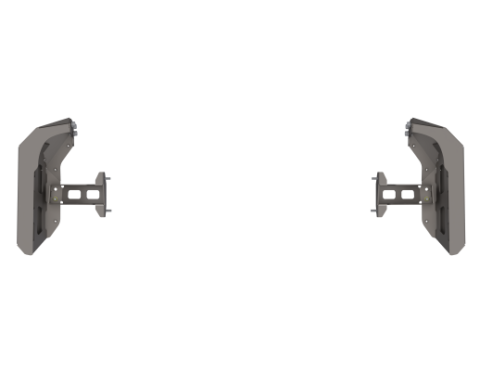 07-Up Jeep Wranger/Gladiator High Clearance Rear Bumper Corner Pods Boatside Cut Raw Steel