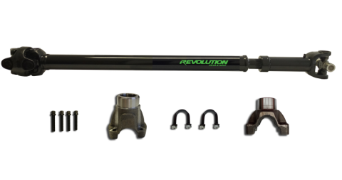 Jeep Wrangler JK Rear 1310 CV Driveshaft 4 Door with Pinion Yoke Revolution Gear