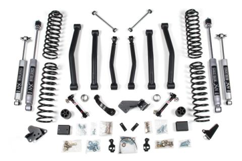 4 Inch Lift Kit Jeep Wrangler JK 12-18 2-Door Fixed Link Sway Bar Fox 2.0 Performance Shocks