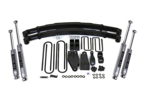 4 Inch Lift Kit Ford F250 TTB 80-86 4WD NX2 Nitro Shocks