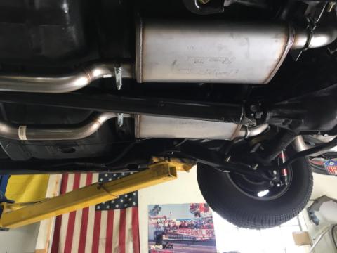 68-72 Chevelle High Tuck 2.5 Inch Crossmember Back W/X-Pipe and Turbo Pro Mufflers System Pypes Performance Exhaust