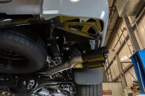 Cat-Back Exhaust System 14-21 Split Side Dual Exit 2.5 in Intermediate And 3 in Tail Pipe Street Pro Mufflers/Hardware Incl Tip Incl Pypes Exhaust