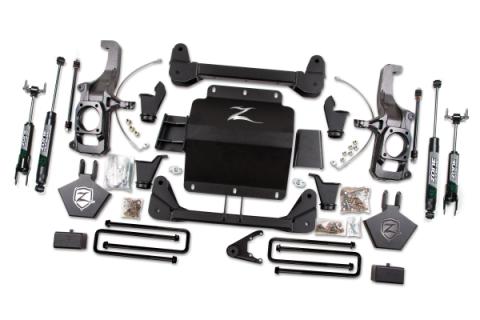11-19 Silverado/Sierra 2500HD/3500HD 5.0 Inch Torsion Bar Drop Lift Kit Without Top Overload With Fox Adventure Shocks Zone Offroad