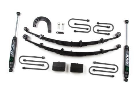 4 Inch Leaf Spring Lift Kit 73-76 Chevy 3/4 Ton 4 Inch Lift Kit Nitro Shocks Zone Offroad