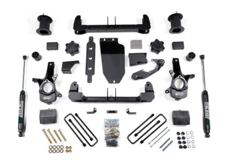 14-18 Silverado/Sierra 1500 4WD 6.5 Inch Alum/Stamped Arms Fox Adventure Shocks Zone Offroad