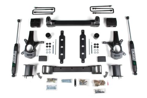 14-18 Silverado/Sierra 1500 2WD 4.5 Inch Cast Steel Arms Fox Adventure Shocks Zone Offroad