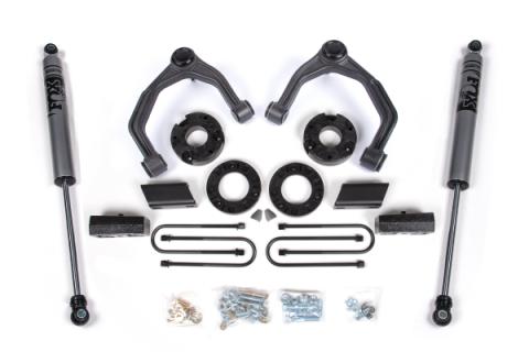 3.5 Inch Lift Kit For 2025 Silverado/Sierra 1500 4WD Fox Adventure Series Zone Offroad