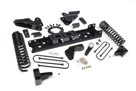 19-24 RAM 3500 6.5 Inch Radius Arm Bracket 5 Inch Rear Block Without Overload Diesel 6-Bolt T-Case Fox Adventure Shocks Zone Offroad