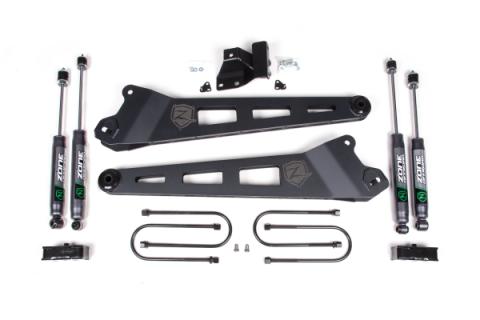 25-26 Ram 3500 4WD (Diesel) 3 Inch Radius Arm Suspension Lift Kit, 2 Inch Rear Lift, Block - W/ Overload - Nitro Shocks Zone Offroad