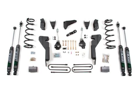 08 Dodge RAM 2500 6 Inch Lift Kit With 4 Inch Axle Gas With Nitro Shocks Zone Offroad