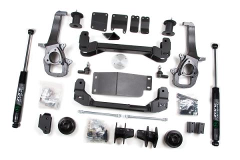 2013 RAM 1500 4 Inch Front 3 Inch Rear Lift Kit With Nitro Shocks Zone Offroad