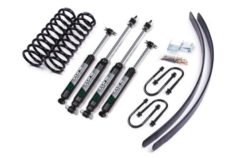 84-01 Jeep Cherokee XJ 3 Inch Coil Spring Lift Kit With Dana 35 Axle With Nitro Shocks Zone Offroad