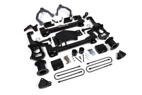 6 Inch Lift Kit For 2025 Silverado/Sierra 1500 4WD W/ARC 5 Inch Rear, Block Spacer Front, Rear Shock Spacer Zone Offroad