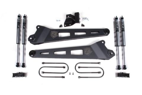 25-26 Ram 3500 4WD (Diesel) 3 Inch Radius Arm Suspension Lift Kit, 2 Inch Rear Lift, Block - W/ Overload - Fox 2.0 Adventure Series Shocks Zone Offroad
