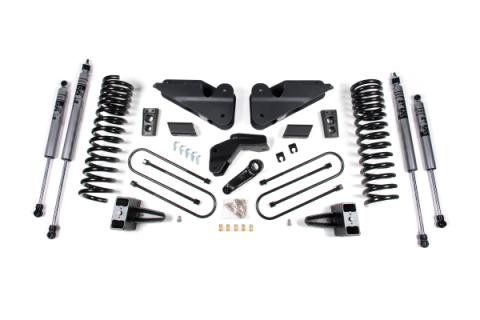 25-26 Ram 3500 (Diesel) 4 Inch Radius Arm Drop Suspension Lift Kit, 2 Inch Rear Lift, Block W/ Overload - Nitro Shocks Zone Offroad