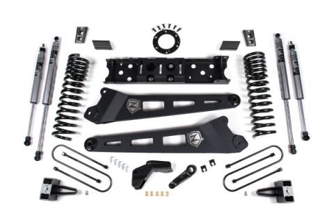 25-26 Ram 3500 (Gas) 4 Inch Radius Arm Suspension Lift Kit, 2 Inch Rear Lift, Block W/O Overload - Fox 2.0 Adventure Series Shocks Zone Offroad