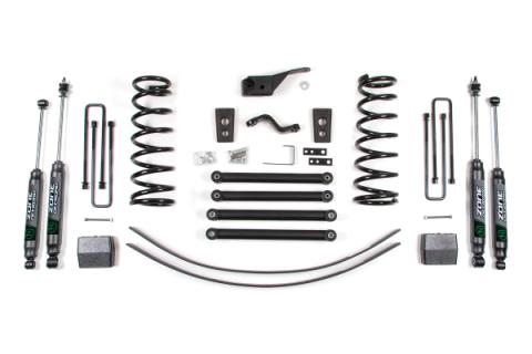 00-02 Dodge RAM 2500 5.0 Inch  Coil Spring Lift Kit Fox Adventure Shocks Zone Offroad