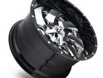 Aluminum Wheels 20X9 Cleaver D240 5 On 139.7/5 On 150 Chrome/Gloss Black Lip 110.1 Bore 20 Offset 8 Spoke Fuel Off Road Wheels