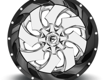 Aluminum Wheels 20X9 Cleaver D240 5 On 139.7/5 On 150 Chrome/Gloss Black Lip 110.1 Bore 20 Offset 8 Spoke Fuel Off Road Wheels