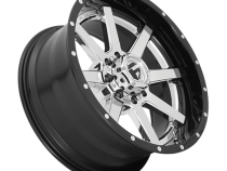 Aluminum Wheels 22X10 Maverick D260 6 On 135/6 On 139.7 Chrome/Gloss Black Lip 106.1 Bore -13 Offset Fuel Off Road Wheels