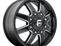 Dually Wheels 20X8.25 Maverick Dually D538 10 On 225 Black Milled 170.1 Bore 105 Offset 7 Spoke Front Dually Fuel Off Road Wheels