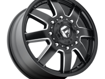 Dually Wheels 20X8.25 Maverick Dually D538 10 On 225 Black Milled 170.1 Bore 105 Offset 7 Spoke Front Dually Fuel Off Road Wheels