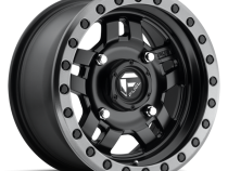 Aluminum Wheels 14X7 Anza UTV D557 4 On 110 Matte Black Beadlock 79.4 Bore 13 Offset 5 Spoke Fuel Off Road Wheels